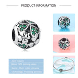 925 Sterling Silver Charm Bead Ladybug Dog Family Tree Clover Heart Charm