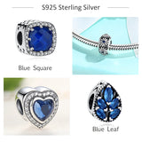 925 Silver Charms Heart Tree Cat Moon Beads Fit Charm Bracelet