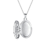 925 Silver Photo Pendant Ivy Leaf Sun Flower Necklace, You Are My Sunshine
