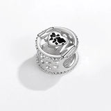 925 Silver Photo Charm Mom Heart Bead Bracelet DIY Jewelry Mother's Gift