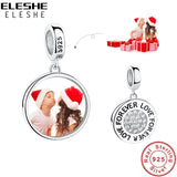 925 Silver FOREVER LOVE Charm Pendant Fit DIY Jewelry