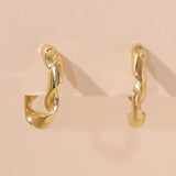 925 Silver Twist Hoop Earrings Women Teen Girl Party Earrings