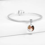 925 Silver Floral Dangle Charms for Bracelet