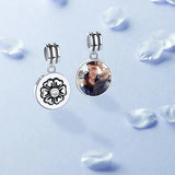 925 Silver Floral Dangle Charms for Bracelet
