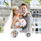 925 Silver Floral Dangle Charms for Bracelet