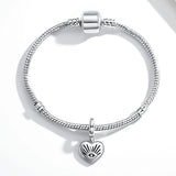 925 Silver Lucky Eye Heart Shape Charms Bead Fit Bracelets Plata De Ley 925