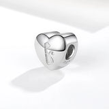 925 Silver Pet Cat Heart Bead Photo Charms Fit Bracelet Necklace