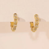 925 Silver Spike Rivet Earrings Hoops for Women Girls