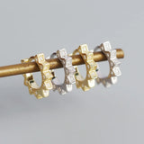 925 Silver Spike Rivet Earrings Hoops for Women Girls