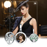 925 Silver Tree Of Life Pendant Necklace with Crystal CZ