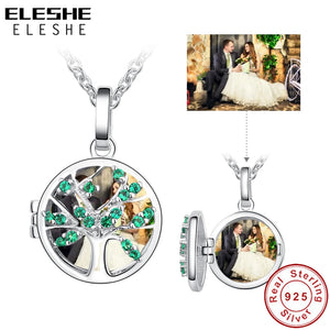 925 Silver Tree Of Life Pendant Necklace with Crystal CZ