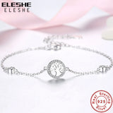 925 Sterling Silver Tree of Life Bracelet for Women Family Adjustable Chain