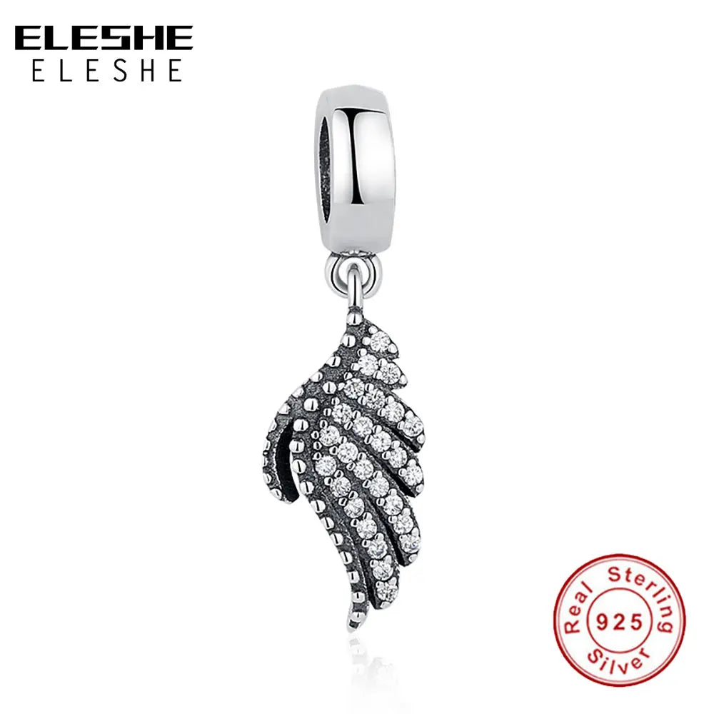 925 Vintage Animal Wings Pendant Charm For Bracelet