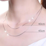 925 Sterling Silver Necklace for Women Men