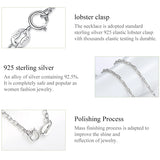 925 Sterling Silver Necklace for Women Men