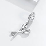 925 Silver Creativity Spoon & Fork Bead Charm for Bracelet Necklace