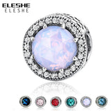 925 Silver Hearts CZ Charm Beads Fit Bracelet
