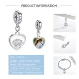 Christmas 925 Silver Photo Dangle Charm Bead For Women DIY Jewelry
