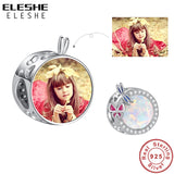 925 Silver Butterfly & Opal Round Bead Charms for Bracelet