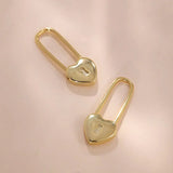 925 Sterling Silver Forever Love Heart Pin Earrings Romantic Jewelry