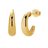 Elegant 18K Plated Silver Earrings Fine Jewelry Women Birthday Gift