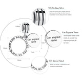 925 Sterling Sliver Charm Bead Personalized Jewelry