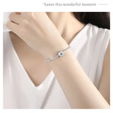 925 Silver Big Eye Heart Bead for Bracelet Necklace DIY