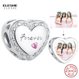 925 Silver Forever Love Heart Bead for Bracelet DIY