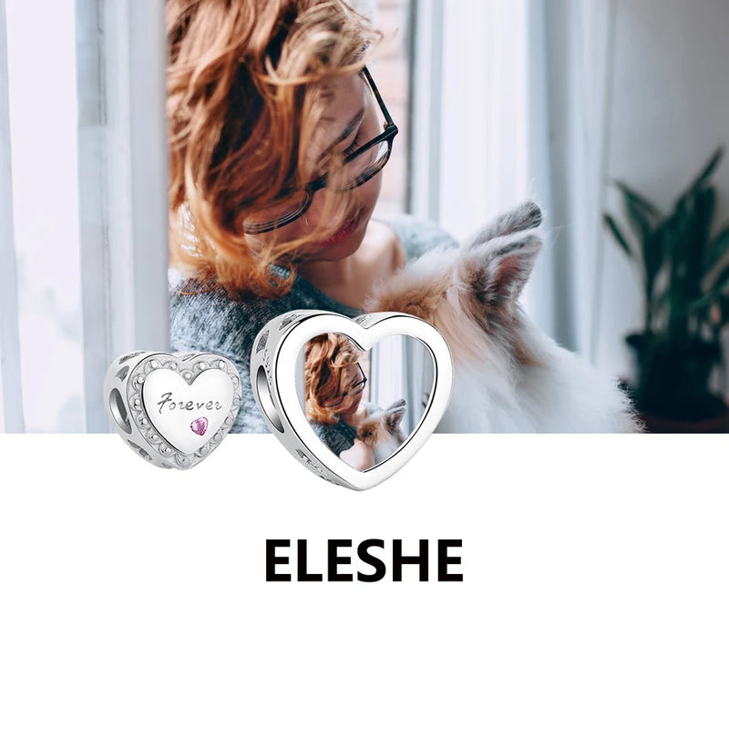 925 Silver Love Heart Bead for Bracelet DIY Jewelry