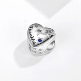 925 Silver Star Heart Bead Bracelet DIY Jewelry