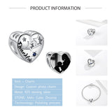 925 Silver Star Heart Bead Bracelet DIY Jewelry