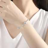 925 Silver Mom Love Heart Bead for Bracelets
