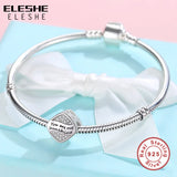 925 Sterling Silver Square Charm Photo Crystal Beads for Bracelet Necklaces