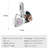 925 Silver Love Forever Crystal Bead Bracelet Charm