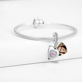 925 Silver Love Forever Crystal Bead Bracelet Charm