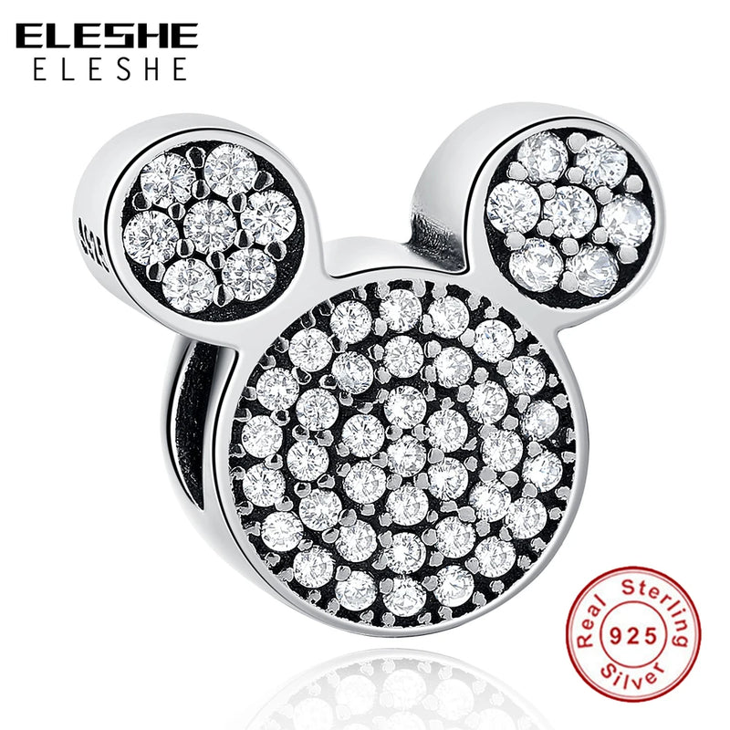 European DIY Charm 925 Minnie Beads Fit Bracelet Bangle Gift