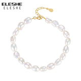 925 Silver Adjustable Chain Pearl Bracelet