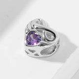 925 Sterling Silver Infinity Love Heart Beads Photo Charms