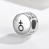 Flag Customization Photo Charm 925 Sterling Silver Girl Bead