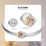 925 Silver You Are My Sunshine CZ Charm Bead for Bracelet
