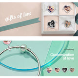 925 Silver Cat Pet Charm Bracelet Personalized Jewelry