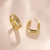 925 Silver Double Layer Hoop Earrings for Women