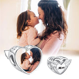 925 Silver Angel Wings Heart Bead for Bracelet DIY Jewelry