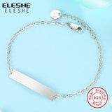 Personalized 925 Silver Name Charm Bracelet for Women