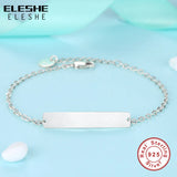 Personalized 925 Silver Name Charm Bracelet for Women