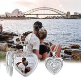Zircon Pearl Heart Pendant Necklace 925 Silver Women Jewelry