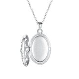 925 Silver Forever Love Flower Pendant Necklace DIY Chain