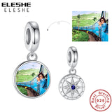 Personalized Photo Beads 925 Sterling Silver Dangle Charms