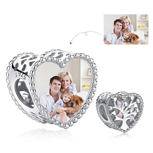 Pet Cat Dog Heart Charm Bead 925 Silver Bracelet Women DIY Jewelry
