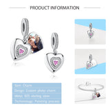 925 Silver Love Dangle Charms for Bracelet Necklaces